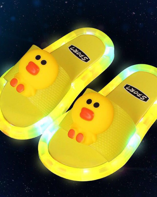 Kid's Cartoon Pattern Luminous LED Slippers