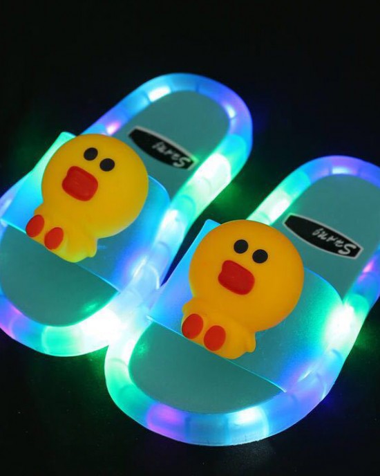 Kid's Cartoon Pattern Luminous LED Slippers