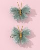 2-piece Girls Sweet Butterfly Styled Hair Clips Set