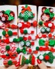 10-piece Girl Christmas Red Hair Clips