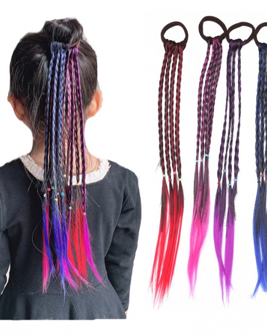 Girls Cute Gradient Color Wig