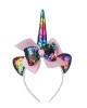 Girls Sweet Sequin Bow Unicorn Headband