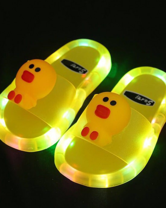 Kid's Cartoon Pattern Luminous LED Slippers