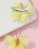 2-piece Girls Sweet Butterfly Styled Hair Clips Set