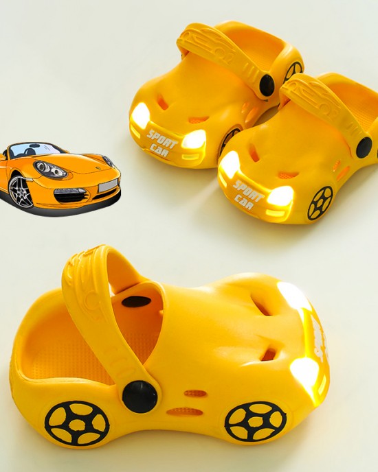 Kids Car-Shaped LED Luminous Slippers