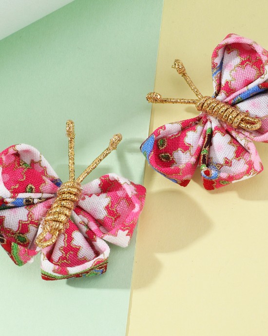 2-piece Girls Sweet Butterfly Styled Hair Clips Set