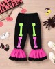 【18M-6Y】2-piece Girls Halloween Printed T-shirt And Pants Set - 34214