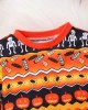 【12M-5Y】Unisex Cute Halloween Print T-shirt And Pants Set