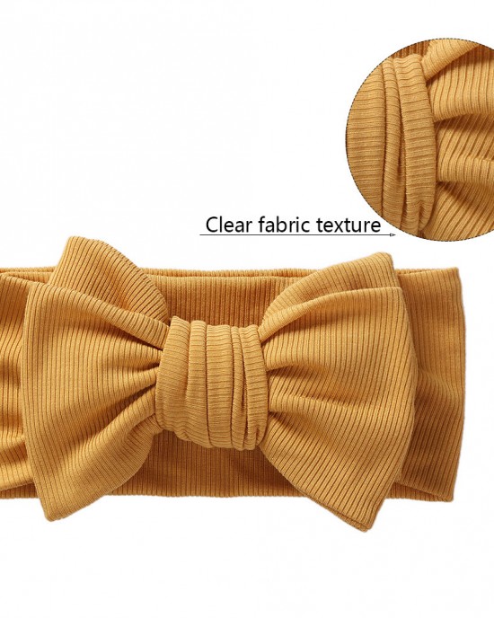 Baby Cotton Elastic Seamless Bowknot Headband