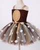 【2Y-9Y】2-piece Girl LED Halloween Cosplay Fawn Glow Dress