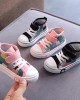 Unisex Kids Plaid Canvas Shoes