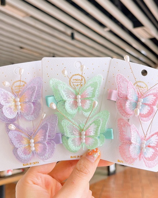 2-pack Girl Butterfly Hair Accessories
