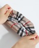 Cotton Khaki Plaid Hair Accessories