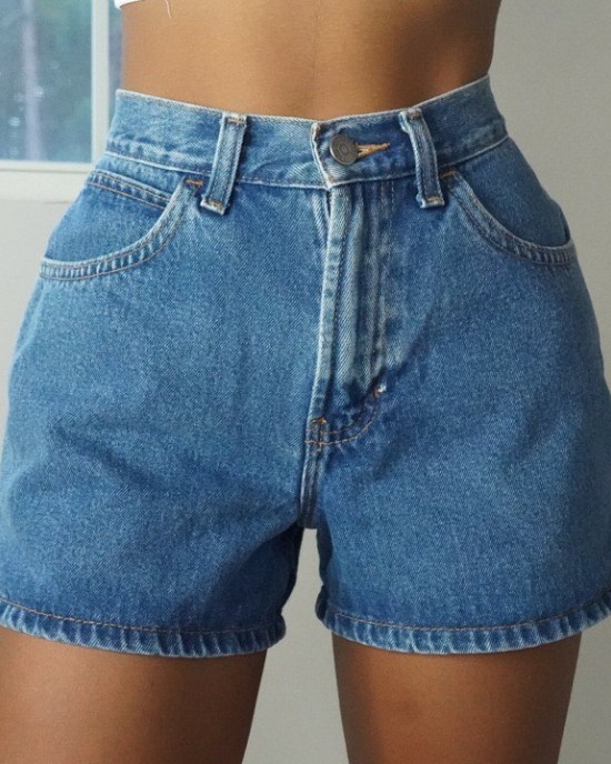 women's high waist denim shorts HF0305-02-03